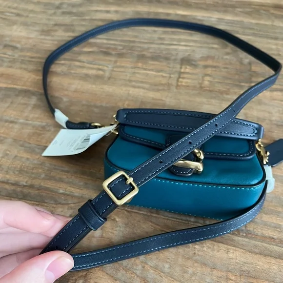 Coach Tabby 13 blue colorblock NWT - Picture 9 of 11